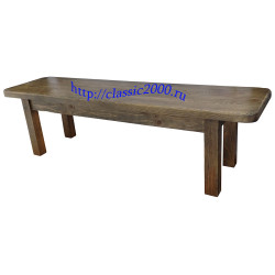 Скамья "Добрыня" деревянная